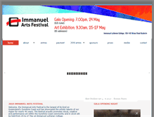 Tablet Screenshot of immanuelartsfestival.com.au